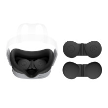 VR-linsskydd för Quest3S, silikonskydd för VR-headset, VR-dammtäta reptåliga linsskydd, reservtillbehör