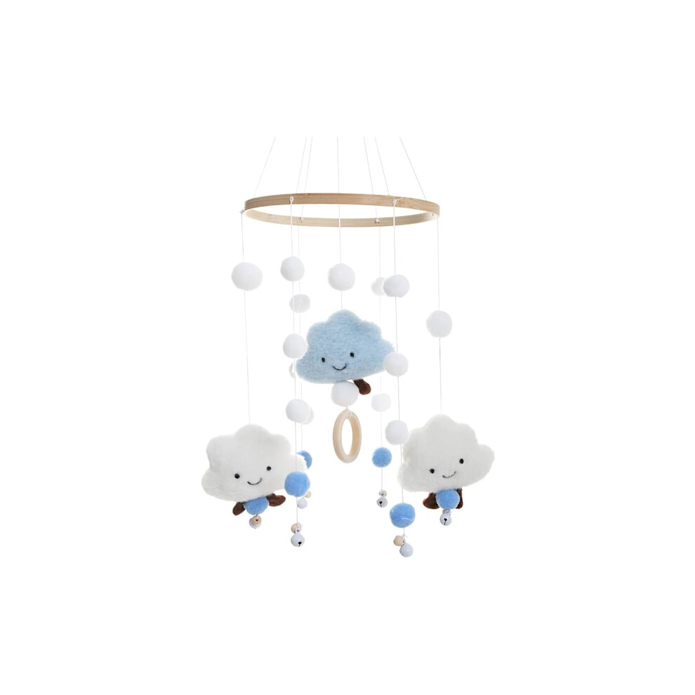 Baby Mobile Music Box, Safe Baby Crib Mobile Hanging Pendant Music Box Bedside Clock
