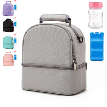 New Mommy Bag, Breast Milk Preservation, Ice Pack, Mother And Baby Refrigerated Backpack, Portable Insulated Milk Storage Backpack(Gray)
