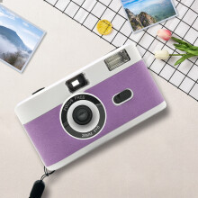 Txmfgh 35MM Half Frame Retro Film Camera with Built-in Flash, Vintage Design, Film & Battery Not Included