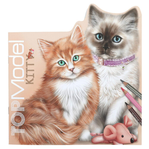 TOPModel Kitty Coloring Book with Stickers Multicolour 1
