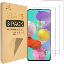 [3-pack] - Utformad för kompatibel med Samsung Galaxy A51 / A51 5G / A51 5G UW / A52 / A52 5G / A52s [Uppgradera maximalt skydd]