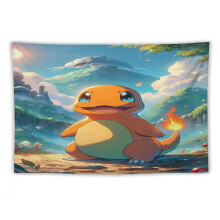 Kuvakudokset Charmander-kuvakudos seinävaate olohuoneeseen, makuuhuoneeseen, asuntolan sisustukseen, vilttiseinälle