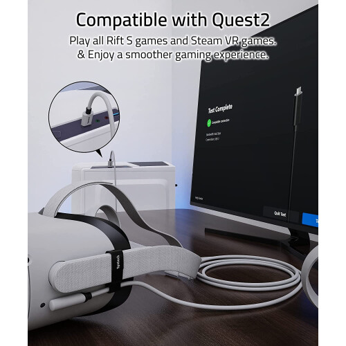 Καλώδιο σύνδεσης 20FT συμβατό με Quest2Accessories και PC/Steam VR, Μεταφορά δεδομένων υψηλής 1