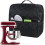 Capa protetora contra poeira compatível com batedeira KitchenAid, com alça superior e bolsos para acessórios, preta. 1