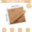 POWKOL200 τεμάχια φύλλα χαρτιού Deli Wax 12x12 ιντσών, σε στυλ παλιάς εφημερίδας, λαδόκολλα 5