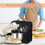 Capa protetora contra poeira compatível com batedeira KitchenAid, com alça superior e bolsos para acessórios, preta. 5