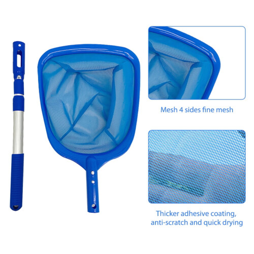 Rede de limpeza para piscinas e lagoas AceMonster, com haste para remoção de detritos. 1
