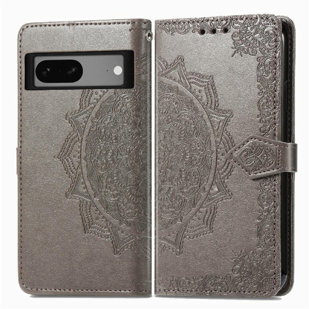 Case For Google Pixel 7 Shockproof Simple Business Flip Cover Leather Case Exquisite Pattern 9395123510484