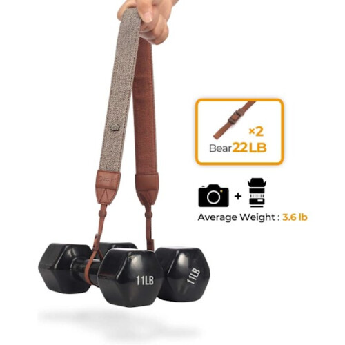 Vintage style camera strap for all Nikon DSLR cameras 1
