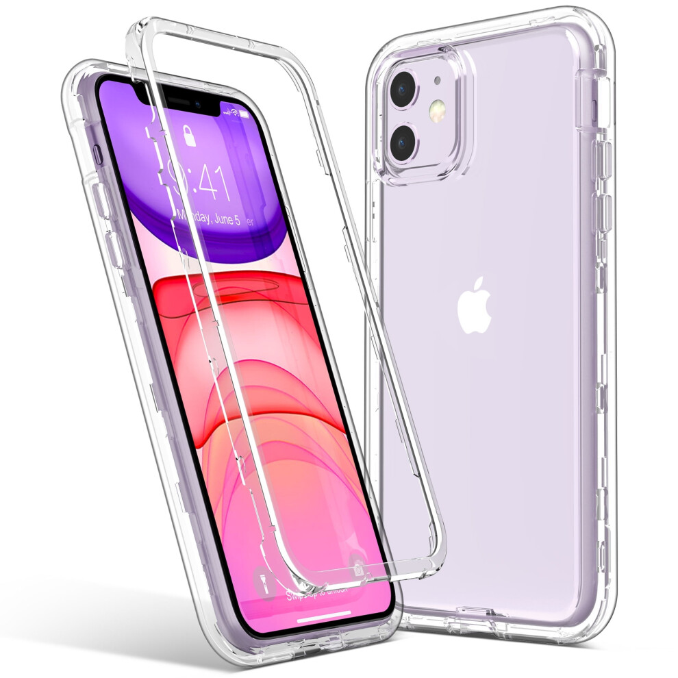 Case For Compatible With Iphone 11, Heavy Duty Shockproof Rugged Tpu Bumper For Compatible With Apple Iphone 11 6.1 Inch, Transparent 9395123510569