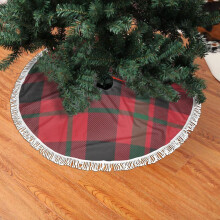 Jouluinen hapsupitsikuusen hame, jouluinen tartan-kuvioinen pehmeä, kevyt ja miellyttävän tuntuinen kuusen hame85 cm