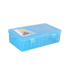 Caja de hilo de coser DESTYER para 42 carretes, gran capacidad, de plástico, para almacenamiento, vacía, para bordado, punto de cruz, a prueba de
