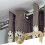 3 Pcs Curtain Rod Bracket Hooks Adjustable Brackets Gold for Rods Ceiling Mount 4