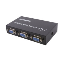 2-poorts VGA SVGA-monitorswitchbox (2 in 1 uitgang) voor LCD-pc's, tv's en monitoren