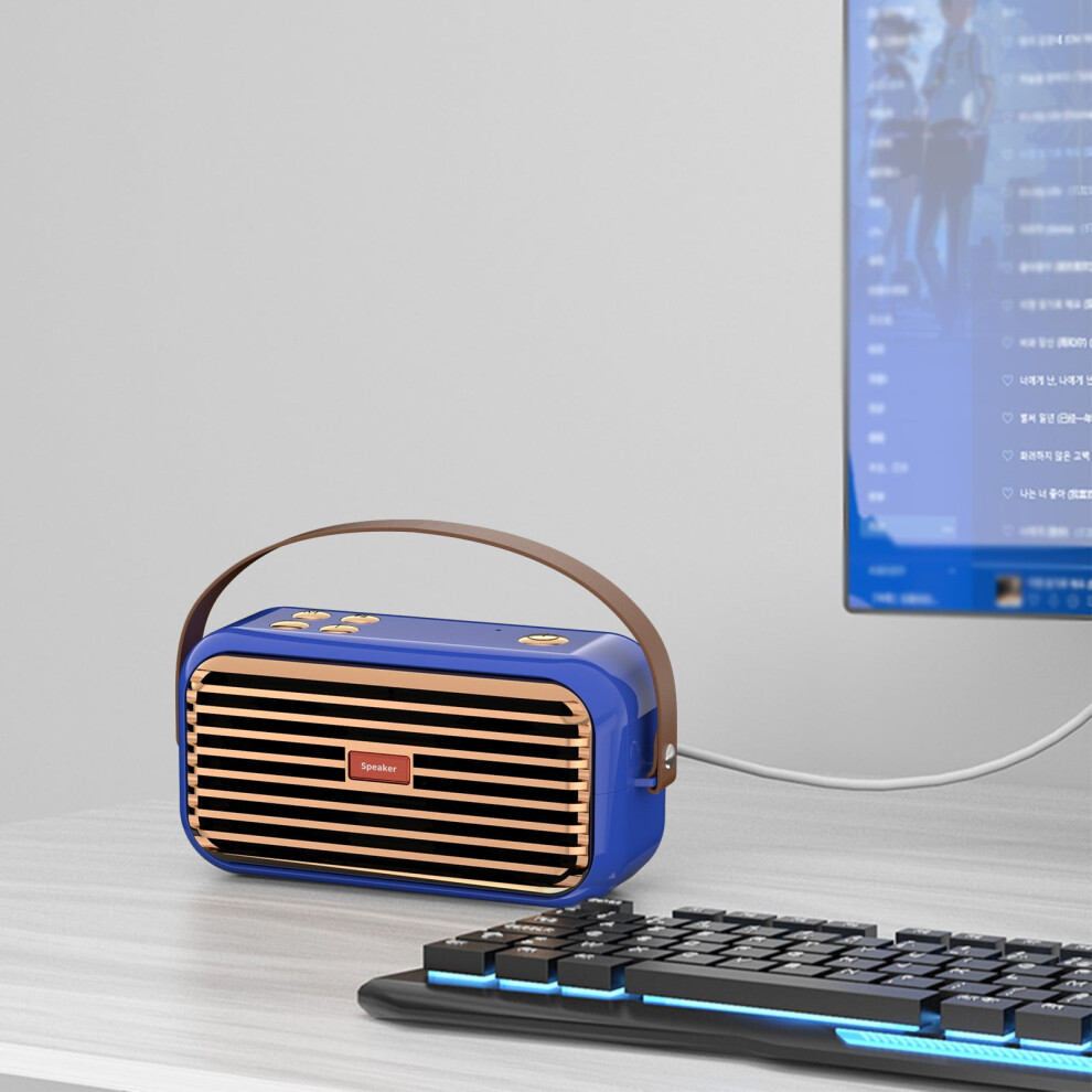 Speakers Gnobogi Bluetooth Speaker Outdoor Portable Bluetooth Stereo Radio Wireless Retro Handheld Support Portable Audio Clearance 9395123610115