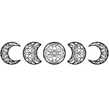 Zeceouar Clearance! Bohemian Wood Wall Decoration for Bedroom, Living Room - Black, compatible with home decor