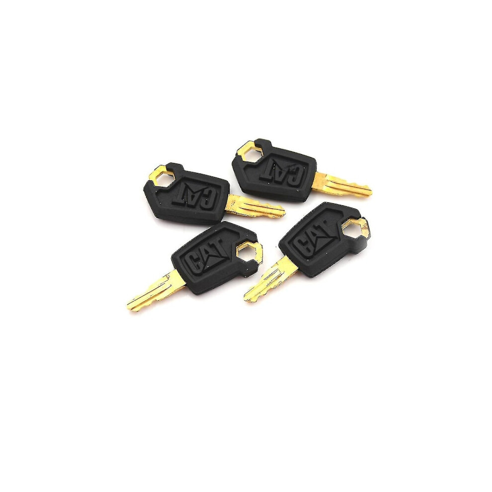 Key For Caterpillar 5P8500 Cat Heavy Equipment Ignition Black/Gold 9395123710402