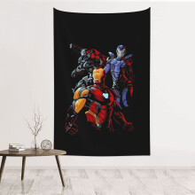 Tapisserie murale Les Super Nanas, en polyester imperméable, idéale pour la chambre, le salon, une chambre d'étudiant ou la salle de bain. Cadeau