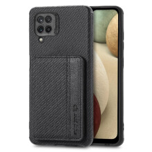 Case for compatible with Samsung Galaxy A12 Rfid Blocking Stand Function Complete Camera Safety Magnetic Card Holder