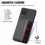 Case for compatible with Samsung Galaxy A12 Rfid Blocking Stand Function Complete Camera Safety Magnetic Card Holder 2