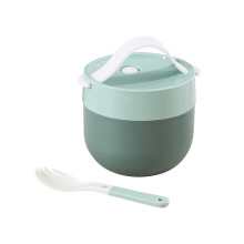 Cuillères en plastique VALSEEL, tasses à soupe, bols à soupe, tasses à lait pour le petit-déjeuner, mini-boîtes à soupe portables pour