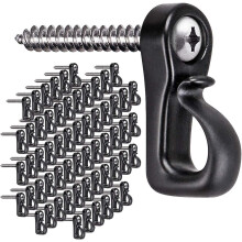 Paquete de 20/40/60 ganchos Q, compatibles con ganchos para colgar luces navideñas para interiores, exteriores, garaje, fiestas de Año Nuevo, cable