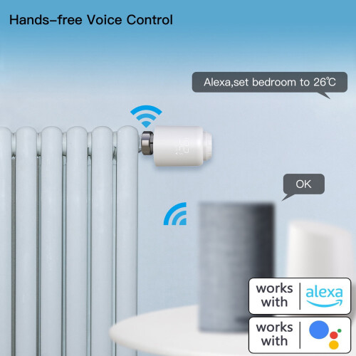 Θερμοστάτης, με Wifi με εφαρμογή Shieny Valvestemperature και συμβατότητα θερμοκρασίας με 2