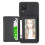 Case for compatible with Samsung Galaxy A12 Rfid Blocking Stand Function Complete Camera Safety Magnetic Card Holder 3
