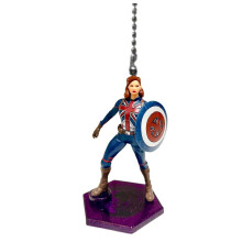 Marvel Ce-ar fi dacă? Căpitanul Carter Figurină Lampă Evantai din PVC cu Lanț 3” Nou
