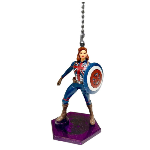 Φιγούρα Marvel What If? Captain Carter PVC Fan Lamp Pull Chain 3” Νέα