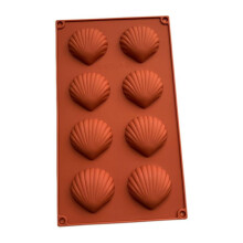 Moule à madeleines en silicone antiadhésif, forme coquillage, accessoire de cuisine, style A