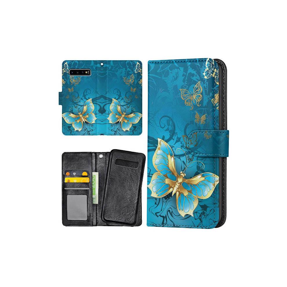 Compatible With Samsung Galaxy S10 Plus - Wallet Case/Case Butterflies 9395123714554
