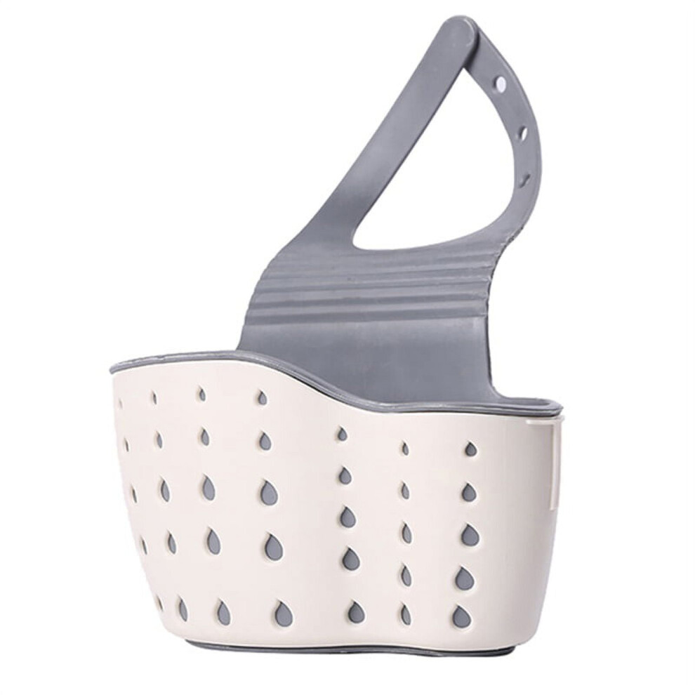 Kitchen Sink Sponge Holder, Hanging Caddy With Adjustable Strap, Hollow Drain Basket, Faucet Organizer For Washing Tools 9395123714882