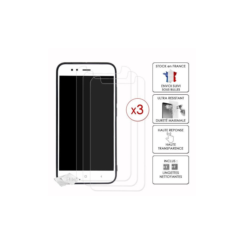 Pack Of 3 Screen Protectors For Ulefone Armor 8 In Ultra-Resistant Tempered Glass (Maximum Hardness) White 9110895157305
