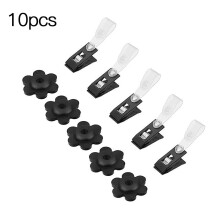 TureClos 10pcs Flag Anti-Wind Clips Garden Flagpole Rubber Stopper Outdoor Flag Pole Holder Accessory