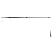 Flag Holder Garden Flagpole Banner Hook Memorial Day Wreaths for Front Door Clips American Party Stand with 2 Sets