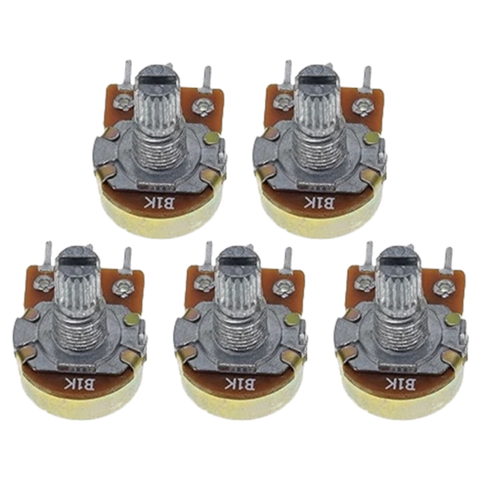 Jixopn 5Pcs Wh148 Linear Potentiometer 15Mm Linear Rotary Potentiometer Resistor (1K) 9110895161067