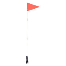 1 Set Bike Safety Flag Fiberglass Pole Children's Tail Triangular Flag
