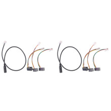 2 set 4P4C RJ9 Cable,3.5mm Smartphone Headset to RJ9 Adapter Cable,Adapter Cable Converter for IP Phones Telephone