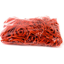 [1 Pack] Red Rubber Bands Size #10 (1-1/4"x1/16") ~2500pcs, Non-Latex for Office, Home, Kitchen, Industrial Use (1 Box)
