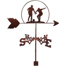 Weather Vane with Wind Direction Indicator, Durable Stainless Steel Garden and Yard Roof Decor