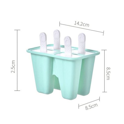 Popsicle Mold Ice Mold Silicone Ice Tray DIY Popsicle Mold With Handle 4Cell/6Cell 1
