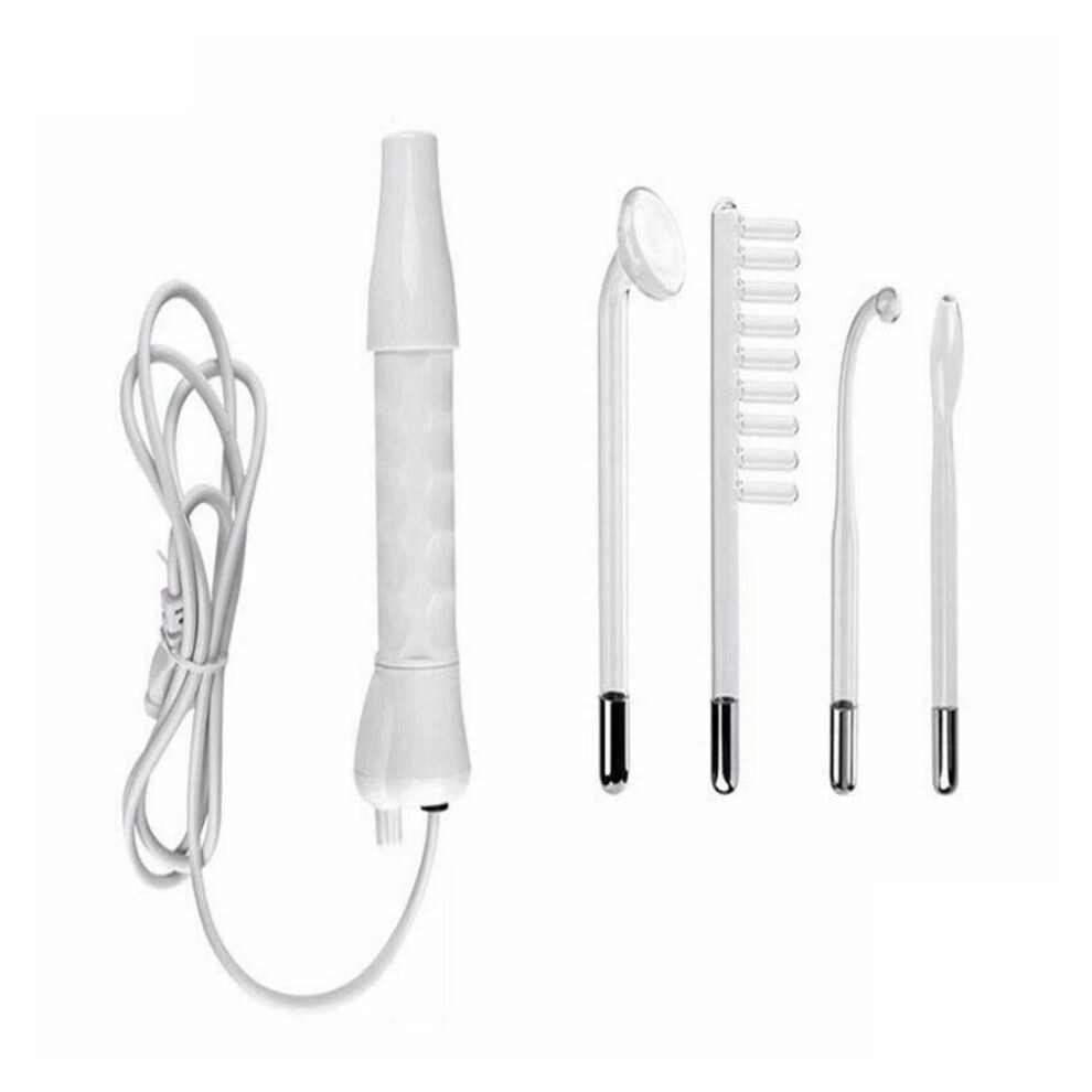 White Hflwywd Portable High Frequency Electrotherapy Skin Therapy Wand Machine Acnes Remove3