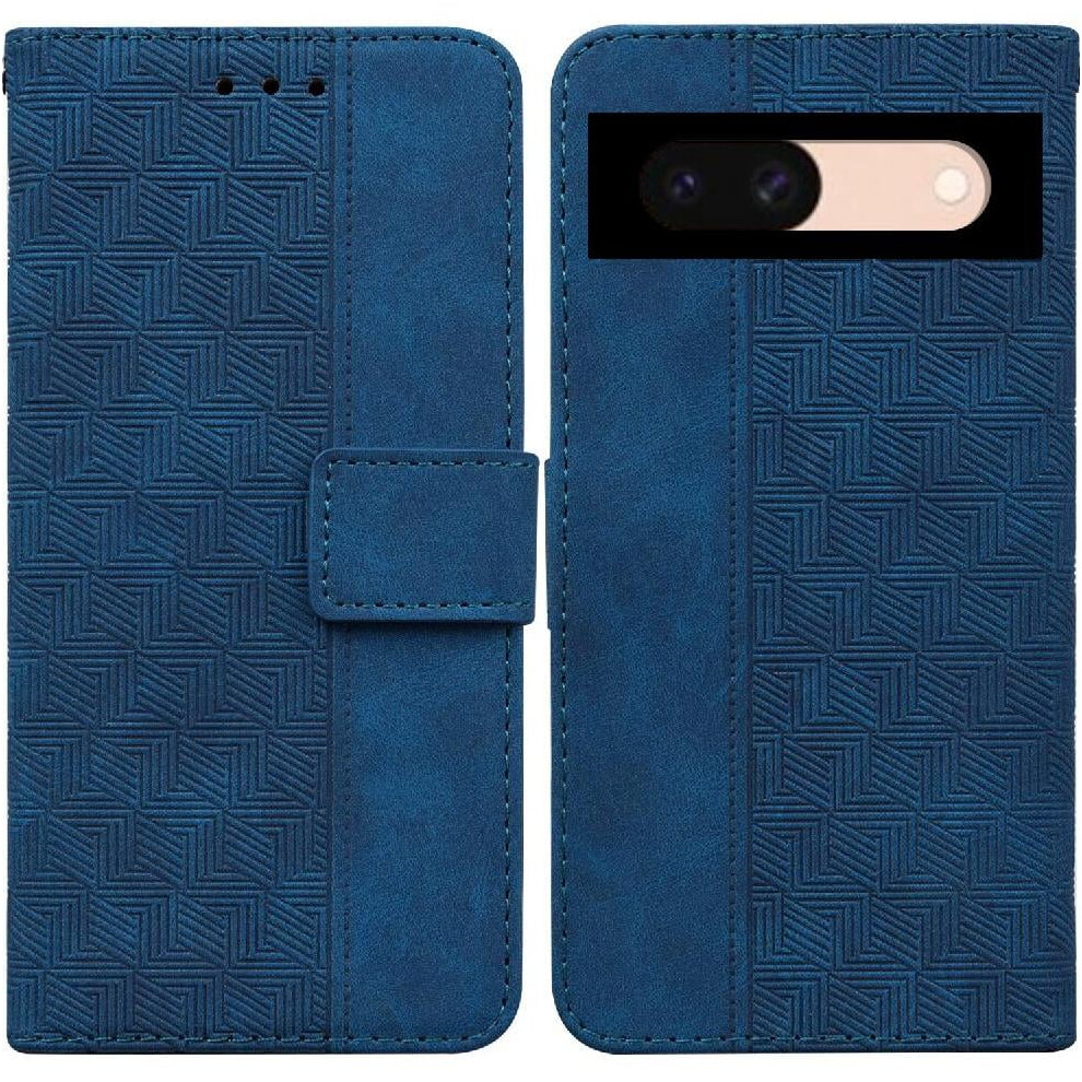 Case For Google Pixel 8A Wallet Cover Geometric Embossed Flip Folio Premium Pu Leather Kickstand Feature 9071309658781
