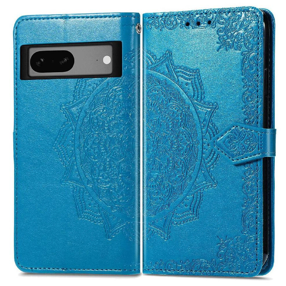 Case For Google Pixel 7A Exquisite Pattern Leather Case Simple Business Flip Cover Shockproof 9071309658866