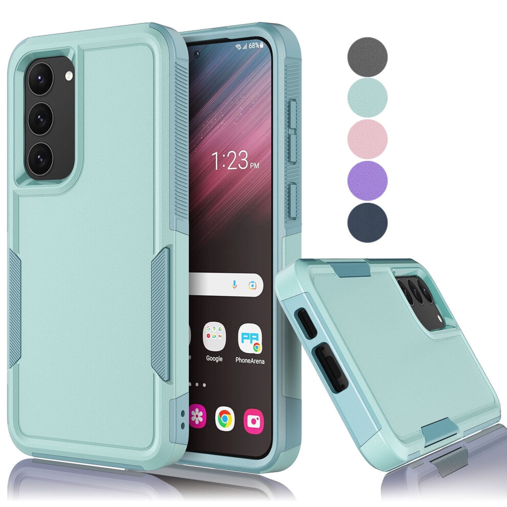 Compatible With Samsung Galaxy S23 Case, Shockproof Heavy Duty Armor 2-In-1 Rugged Bumper For Galaxy S23 2023 6.1 Inch - Mint 9071309658859