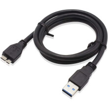 Kabel USB 3.0ro, 1m USB 3.0A na ro B, nabíječka kompatibilní se Samsung Galaxy S5, Note3, Note Pro 12.2, WD
