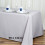 Nappe rectangulaire BalsaCircle 90 po x 132 po en polyester argentée 1