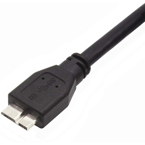 USB3.0ro-kabel, 1Mt USB3.0A til ro B-oplader kompatibel med Samsung Galaxy S5, Note3, Note Pro12.2, WD 1
